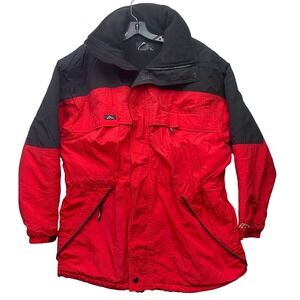 Snowridge Jacket Mens Large Ski Snow Insulated Parka Outdoors Logo Hooded